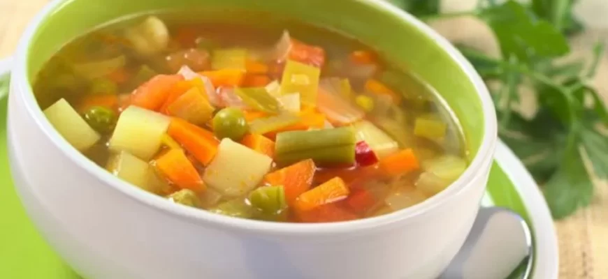 Низькокалорійний овочевий суп